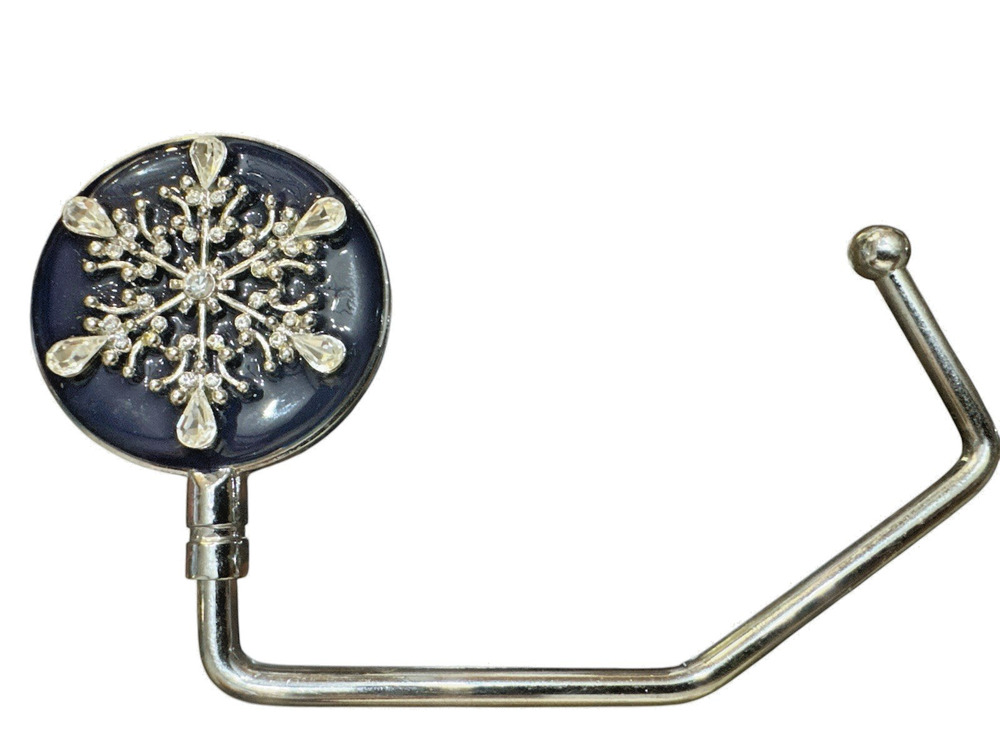 SPRING STREET SNOWFLAKE RHINESTONE PURSE HOOK HANDBAG HOLDER NEW W TAG